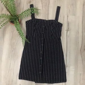 Hollister button down stripped mini dress